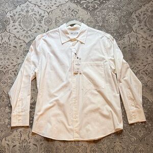 Zara Men's Cream Button Down Shirt